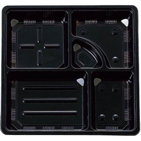 【薔薇売りわたす】タカギ製作（株） 仕出し入れもの ＴＳＲ－ＢＯＸ８０－８０－１ 中仕切り 黒（1袋/50枚入）【判定基準認知的内容】幅２３８×奥ふかさ２３８×高さ３５粍 キッチン用品・食器・調理器具-大人用弁当箱-弁当箱・水筒