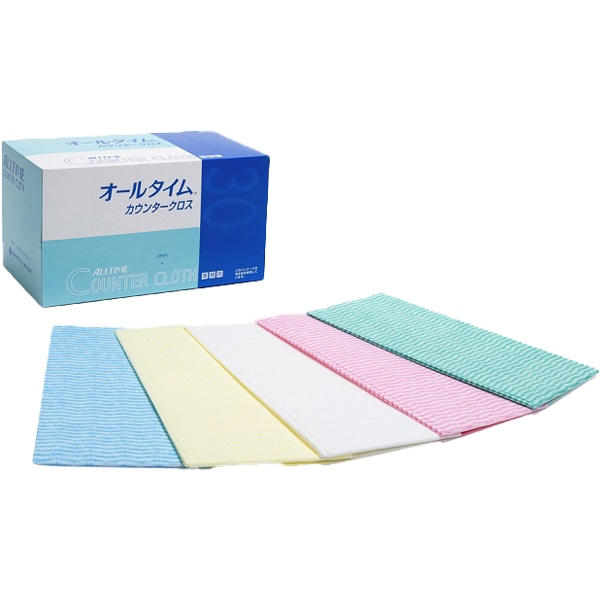 【入れもの売りわたす】カウンタークロス厚口大判緑ＦＴ－３５２Ｎ（1入れもの/180枚入）【標準尺度認知的内容】幅６１０×長さ６１０粍
