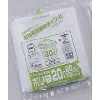 【容れもの売りわたす】ゴミ袋 ポリ袋 ＬＤ２５－２０ 乳白半澄み切った(1容れもの/1000枚入)【判定基準認知的内容】奥ふかさ０．０２５×幅４００×長さ６００粍