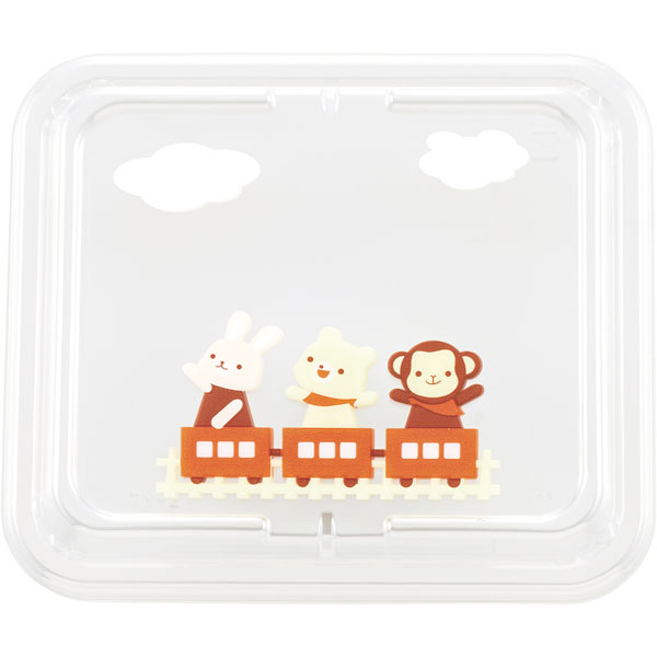 【ケース販売】子供用の弁当容器 TY−2 幼稚園パック蓋 柄付(1ケース/1200枚入)|PACKGARAGE