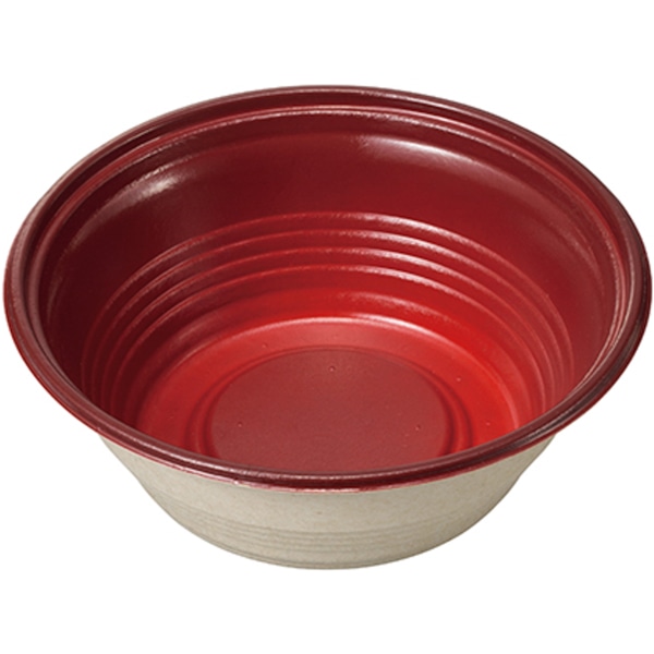 【ケース販売】パルプモールド（紙）容器 ＫＭＰ丼１７０本体 レッド（1ケース/450個入）4580319658940｜PACKGARAGE 11,695円