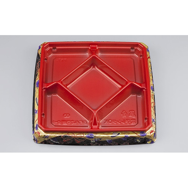 【ケース販売】弁当容器　ＢＦハカマ膳９&minus;１こづち赤本体（Ｎ）（1ケース/400枚入）4935168312626｜PACKGARAGE