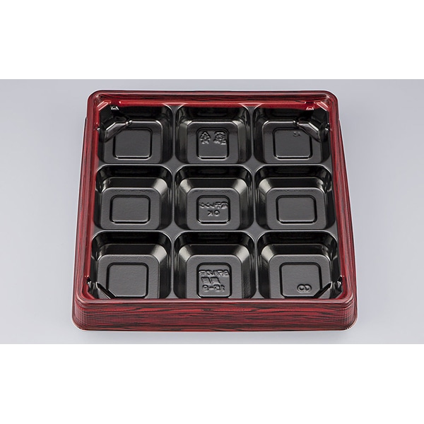 【ケース販売】弁当容器　ＢＦハカマ集膳１５&minus;９ローズＷ本体（Ｎ）（1ケース/400枚入）4935168314828｜PACKGARAGE