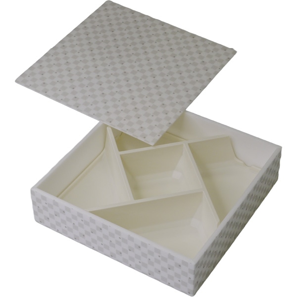 【ケース販売】高級弁当・仕出・会議・行楽弁当　ＨＷ&minus;６０Ｋ（４５）　ホワイトドットＣＲ（1ケース/120セット入）4537430408732｜PACKGARAGE 21,044円