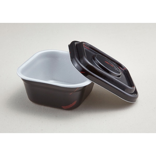 【ケース販売】どんぶり容器 どん重 うるしセット(1ケース/400セット入)4571435082887|PACKGARAGE