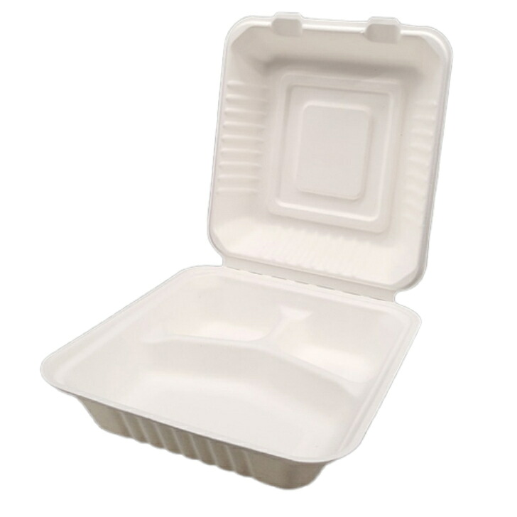 【ケース販売】サトウキビフード 3PARTITION(1ケース/400枚入)4562404860117|PACKGARAGE