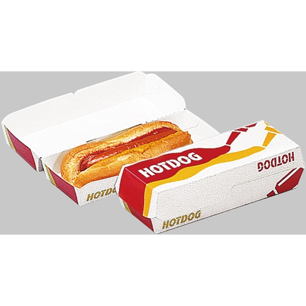 【ケース販売】ホットドッグBOX(1ケース/1000枚入)2840155|PACKGARAGE