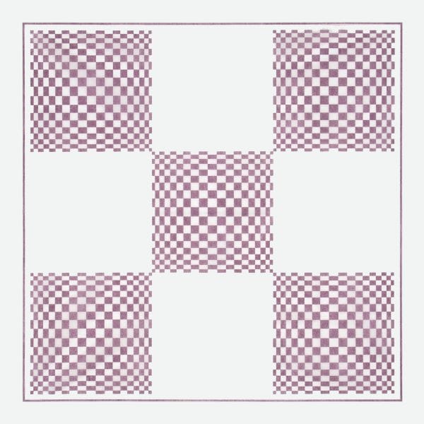 【バラ販売】風呂敷 アラカルト 市松 (紫) 660×660(1袋/200枚入)1890692|PACKGARAGE