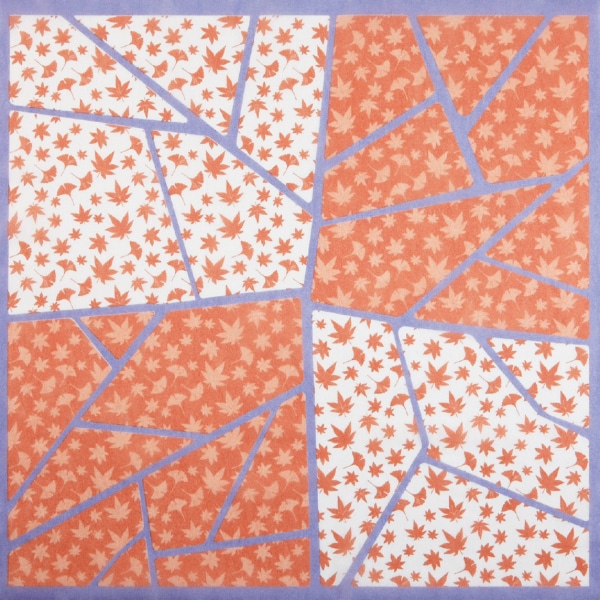 【バラ販売】風呂敷 アラカルト 秋の舞 橙 550×550(1袋/200枚入)1890745|PACKGARAGE
