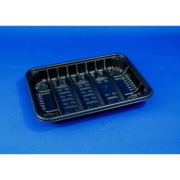 【入れもの売りわたす】しいたけ御盆 ＰＳ御盆 ９０Ｃ 黒（1入れもの/3000枚入）4946944151612