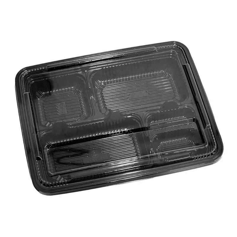 【入れもの売りわたす】弁当入れもの キーパー-130黒 澄み切ったフタ付（1入れもの/300枚入）4977017202092 大人用弁当箱-弁当箱・弁当袋-キッチン用品・食器・調理器具