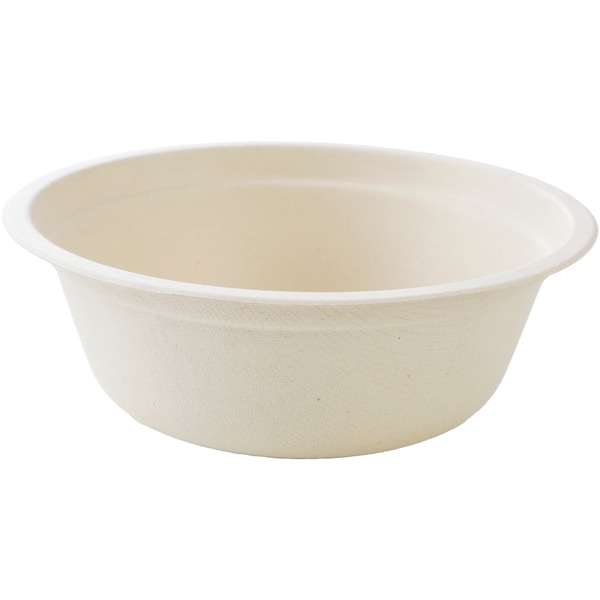【ケース販売】バガス　ボウルＭ（６３０ｍｌ）（1ケース/600枚入）4562371760854｜PACKGARAGE
