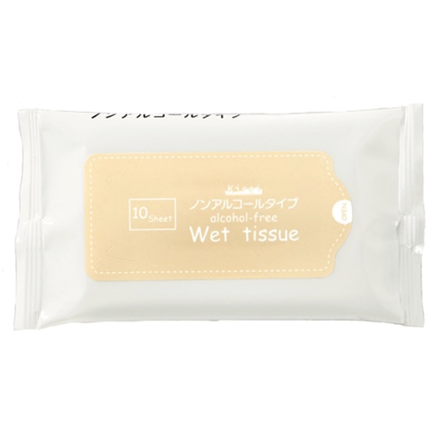 【ケース販売】ノンアルコールウェットティッシュ　１０枚（1ケース/500個入）WT-0310｜PACKGARAGE