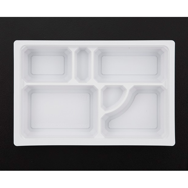 【ケース販売】箱弁当 K−BOX 90−60D 中仕切 白(1ケース/600枚入)18632|PACKGARAGE