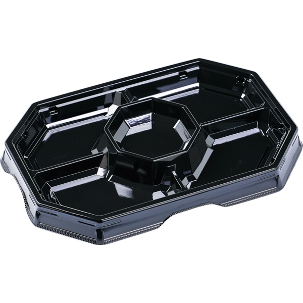 【ケース販売】オードブル容器 オードブル32−22 本体 黒(1ケース/200枚入)4526638668918|PACKGARAGE