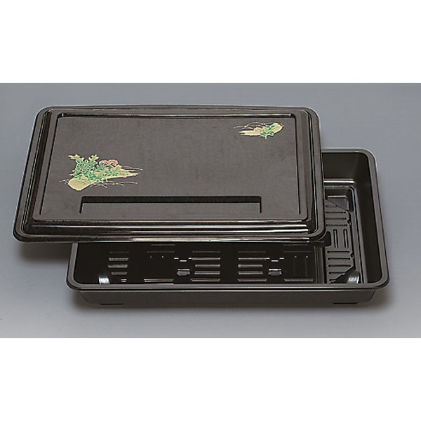 【ケース販売】仕出容器　ＹＮ&minus;３８０　萩　共フタ付（1ケース/60枚入）4977017244085｜PACKGARAGE