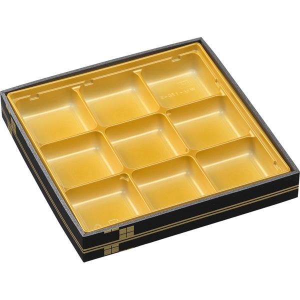 【入れもの売りわたす】幕ノ内弁当 ＷＵ－１７０－９ 本体 城郭金（1入れもの/240枚入）4549379157138