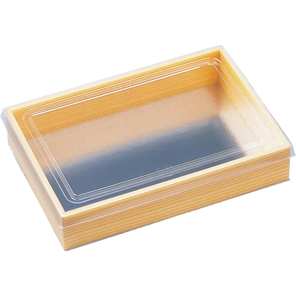 【入れもの売りわたす】お弥助用折箱 ＷＫ－４１５ Ｗ杉 １．５合 澄み切った蓋付（1入れもの/400枚入）4960010503815