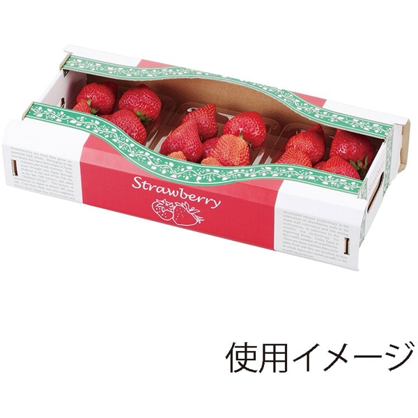 【入れもの売りわたす】Ｌ－２２２９ オランダ苺ボックス席３Ｐ（1入れもの/100枚入）4960457008553