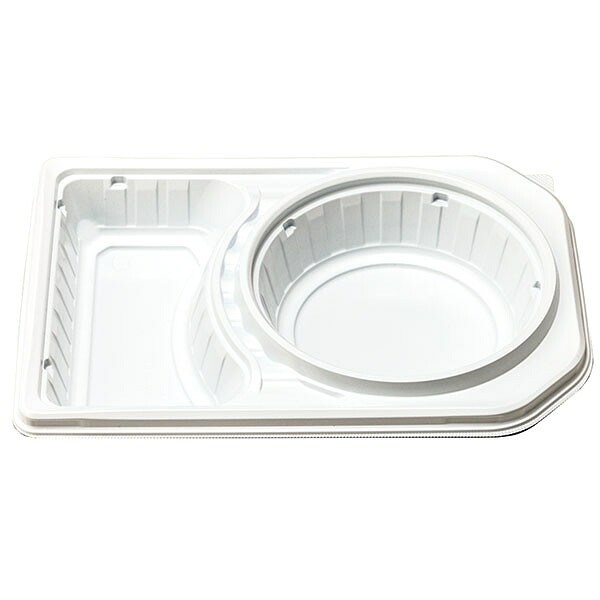 【ケース販売】カレー容器 DL−27−19 白本体(1ケース/400枚入)4940221213338|PACKGARAGE