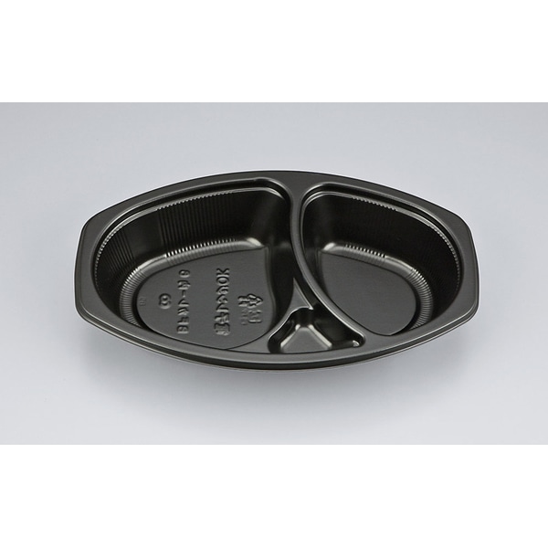 【入れもの売りわたす】カレー入れもの ＢＦカレー内６ 黒本体（1入れもの/600枚入）4935168259938