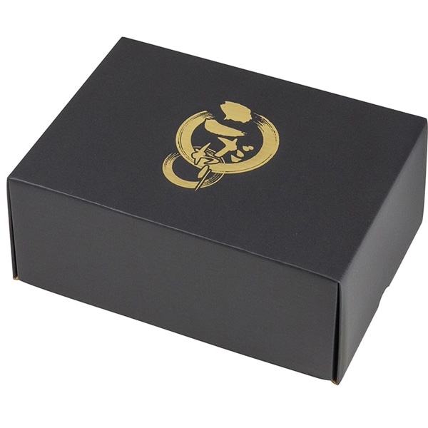 【ケース販売】ぶどう箱　Ｌ&minus;２４６８　こだわりの黒マット　１３０Ｈ　中（1ケース/50セット入）4960457013175｜PACKGARAGE