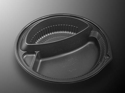 【ケース販売】中央化学　カレー容器　CT-OJランチ　BL　身（1ケース/400枚入） テイクアウト＆デリバリー容器｜PACKGARAGE