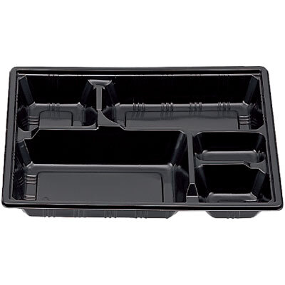 楽天市場】KS−260黒 透明平蓋付 50入 弁当容器 仕出し 使い捨て