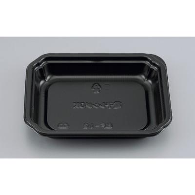 【1200枚】BF-12 黒 本体 シーピー化成 使い捨て 弁当 おかず 中華 惣菜容器 (本体のみ) 1200枚入|パッケージ・マルシェ