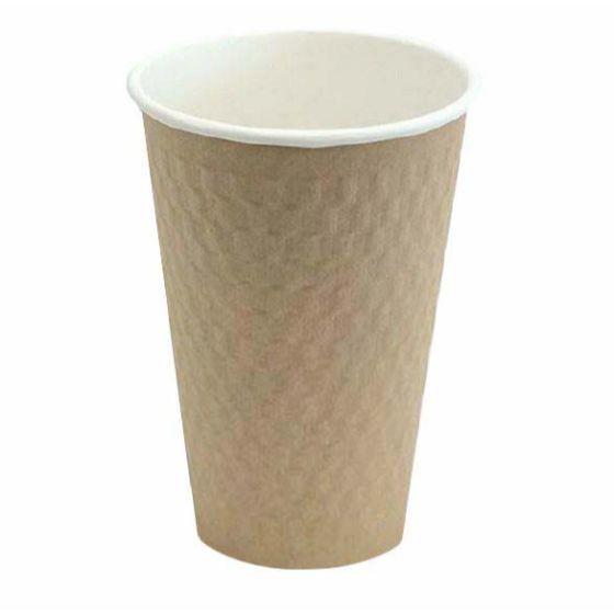 【1000個】KMW-470 ナチュラル（満杯容量 460ｍｌ） ケーピープラテック KMコップ 二重構造 業務用 断熱 耐熱 カップ 紙コップ　（本体のみ）1000個入　送料無料 14,249円