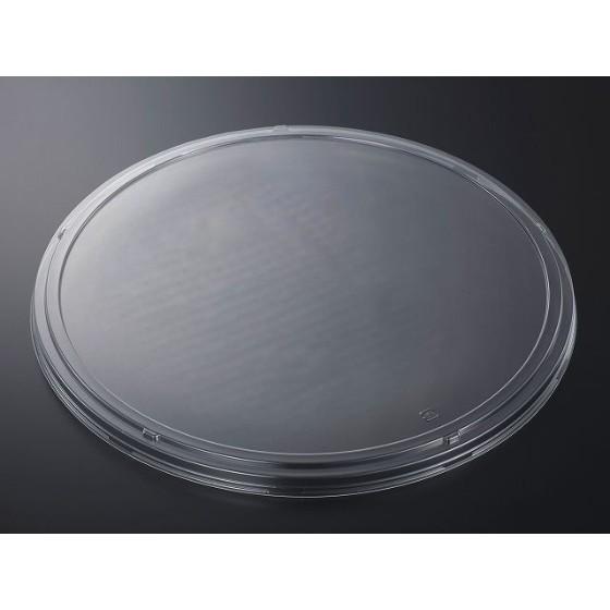 【80枚】HS桶 M440 蓋-1 寿司桶 中央化学 使い捨て 寿司容器 プラスチック 丸 桶 フタ　80枚入｜パッケージ・マルシェ