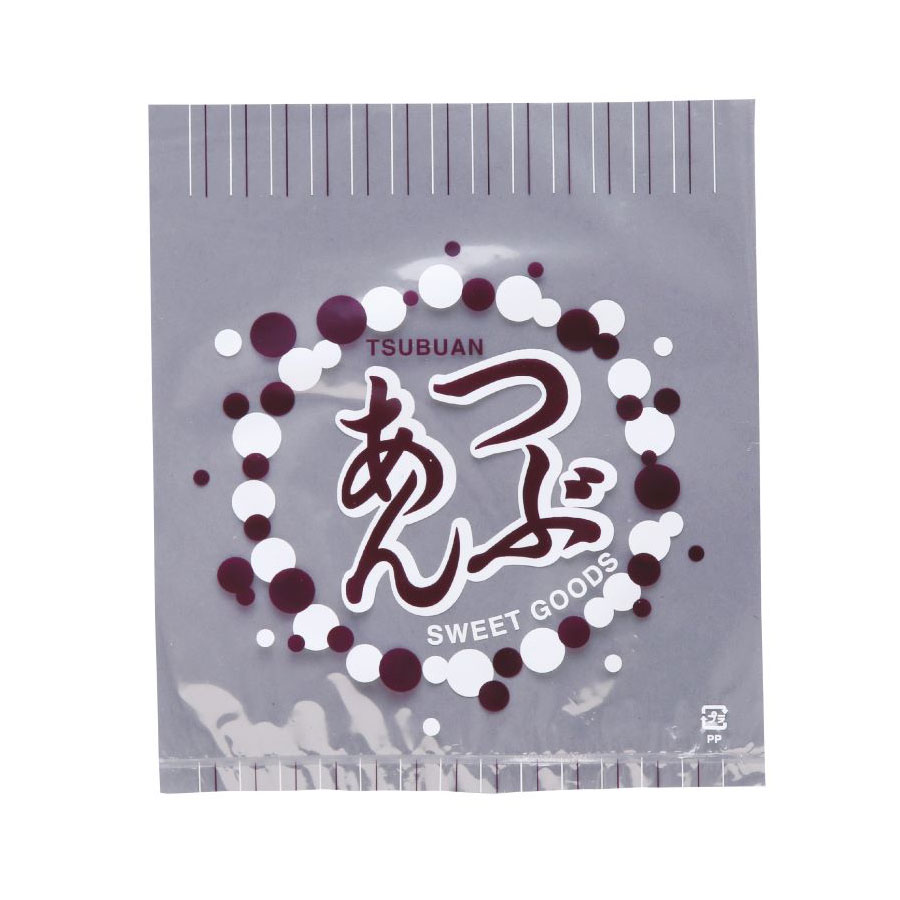 【1000枚】レトロ調 菓子パン袋（透明 つぶあん） 製パン資材 大阪ポリエチレン販売　（地域限定 送料無料）1000枚入 (4055)