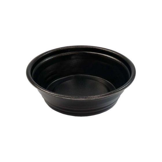 【400枚】DLV麺丼20（58） MFP 黒W デリバリー用（麺・丼容器） エフピコ テイクアウト 宅配 二段式 弁当 丼 どんぶり容器（本体のみ）　50枚入&times;8袋｜パッケージ・マルシェ