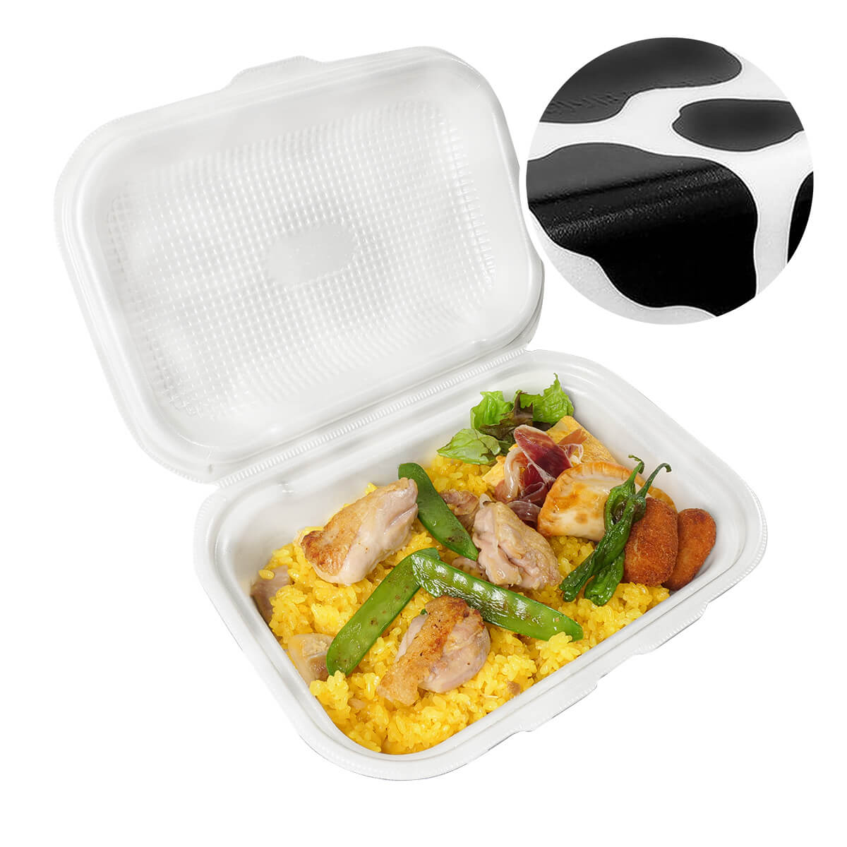 【180枚】DLVボーノ23-16 カウ エフピコ 使い捨て 容器 業務用 お惣菜 PSP ごはん ランチ 弁当容器 180枚入