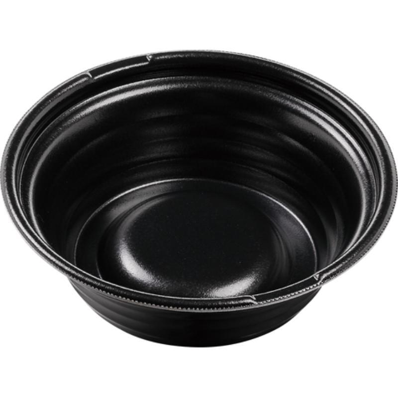 【450枚】MFP熱っぽい麺19(60)N 黒W エフピコ どんぶり 素麺（本体のみ） 450枚入