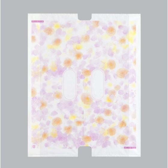 【1000枚】SKバッグ フローネ No.50（黄色・ピンク） 福助工業 レジ袋 ビニール袋 ポリ袋 手提げ袋　（地域限定 送料無料）1000枚入
