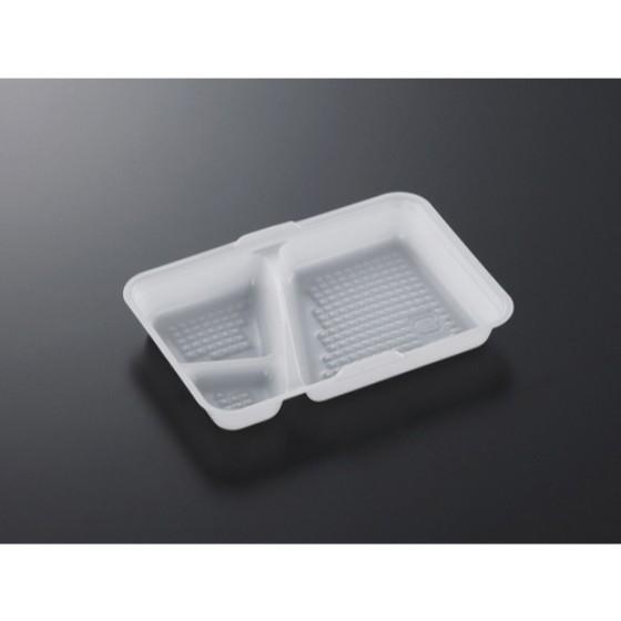 【800枚】CFランチBOX-2 中仕切 中央化学 使い捨て 弁当容器 どんぶり 二段弁当 （地域限定 送料無料）　800枚入
