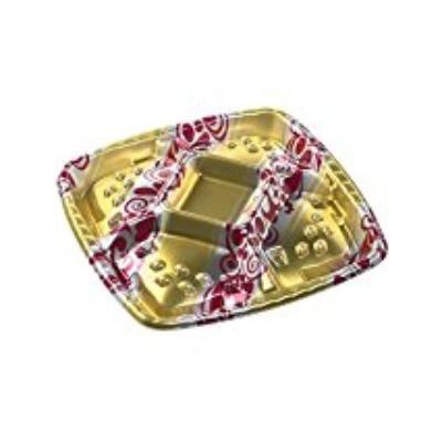 【楽天市場】【25枚】シェルトプラッター角20 本体 エリス赤 エフピコ 使い捨て 弁当 惣菜 中華 仕出し 角皿 オードブル容器 （本体のみ