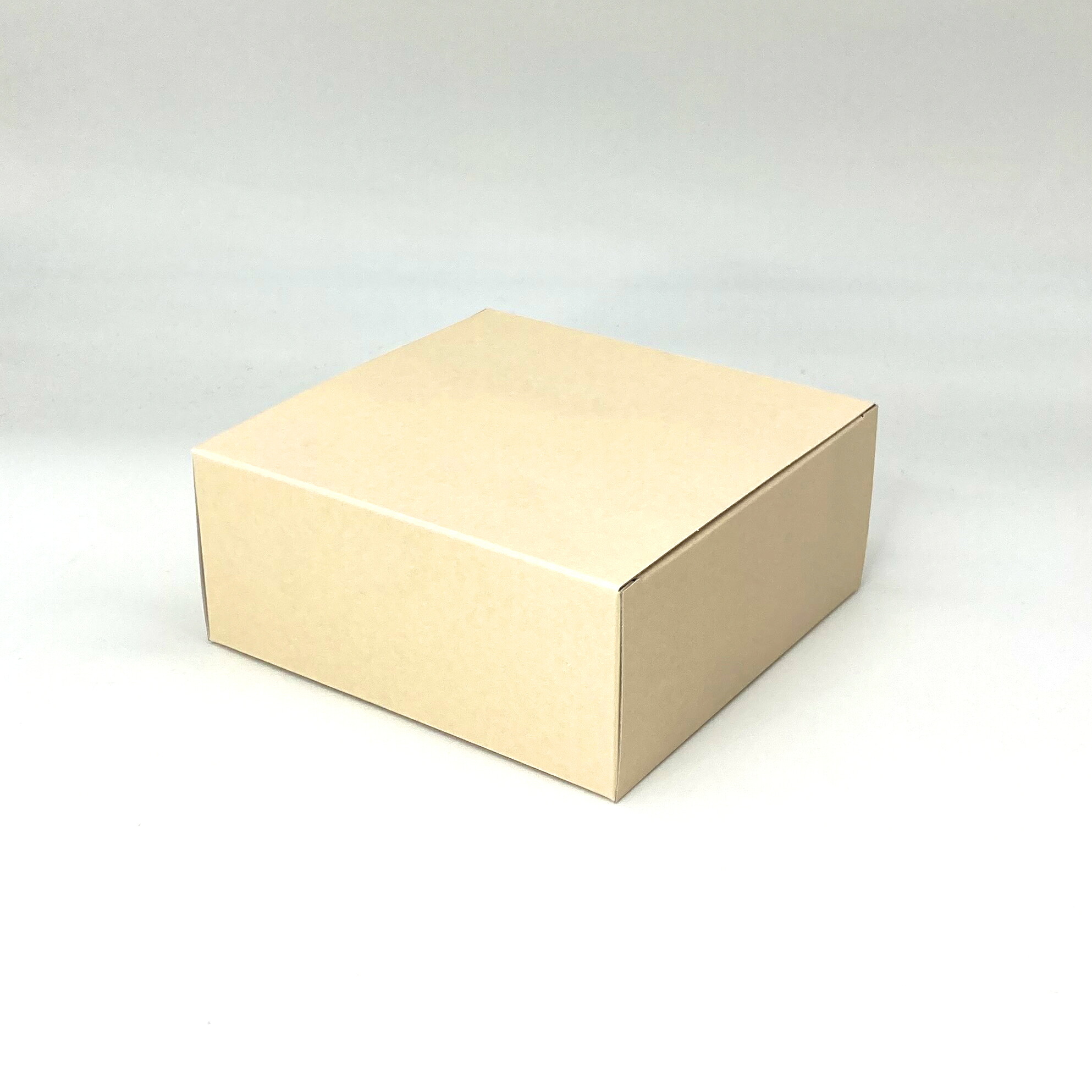 【代引き 個人宅不可】【200個】エコギフト 5号（台紙付） 高さ70mm ベージュ（ツヤなし） 160×160×H70 ケーキ 菓子 ギフト箱　200枚入