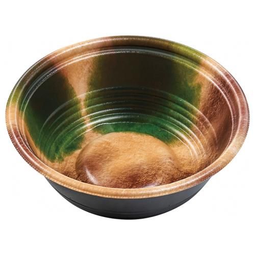 【ケース:600枚入】使い捨て麺容器 MFPホット麺18小(60)R 陶がすみ 本体 - Φ179×60 mm エフピコ どんぶり うどん ラーメン そば デリバリー テイクアウト 屋台 テイクアウト 持ち帰り 宅配 レンジ対応|パックNEXT 店