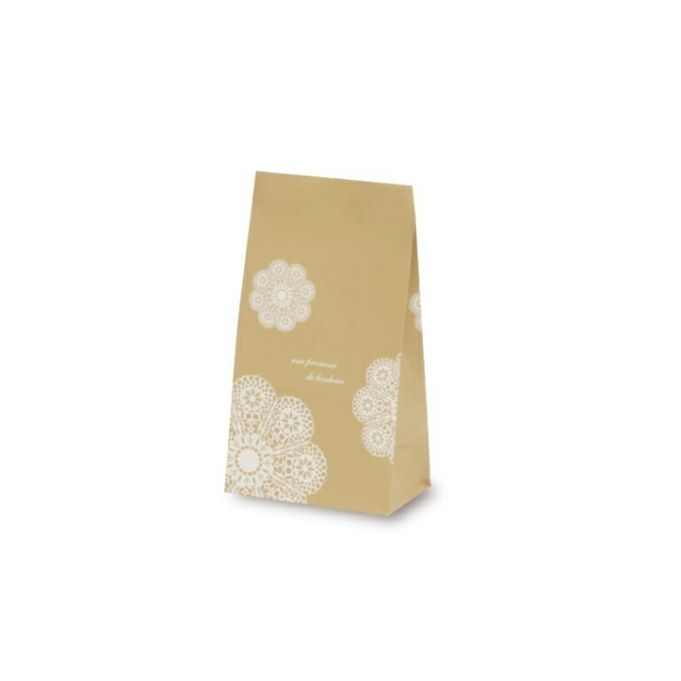 平袋 紙袋 マチなし レース柄 未晒し ドイリー レースィ