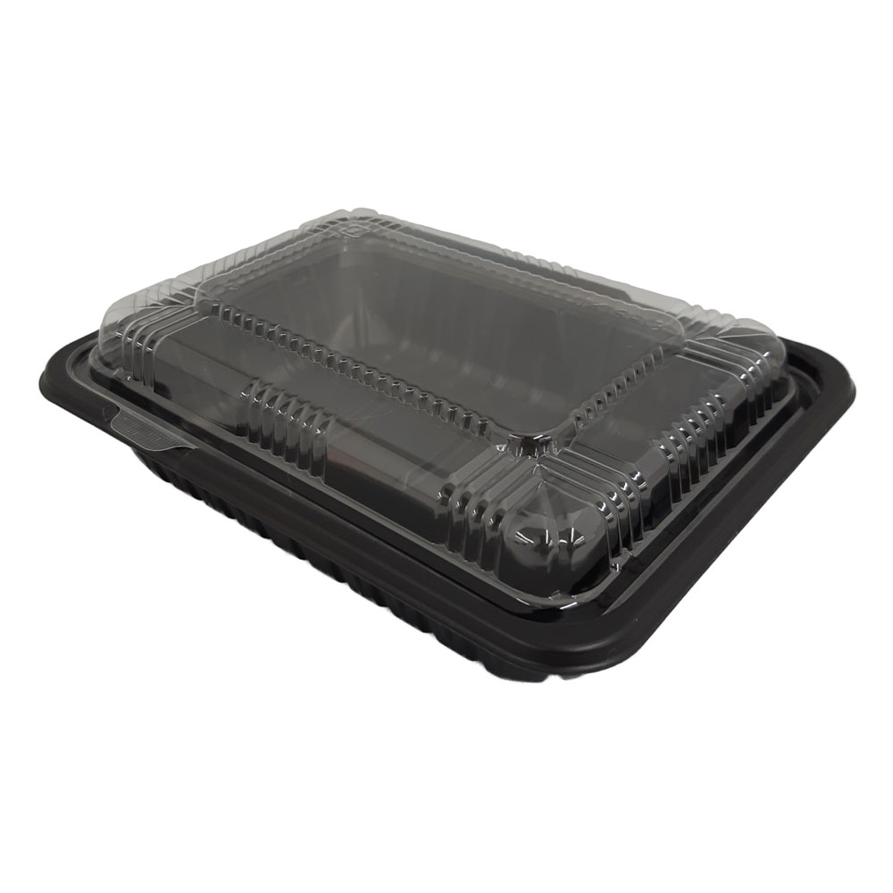 お弁当 使い捨て弁当容器 CTガチ重 IK18-13 BK 身 蓋 内嵌合 1ケース