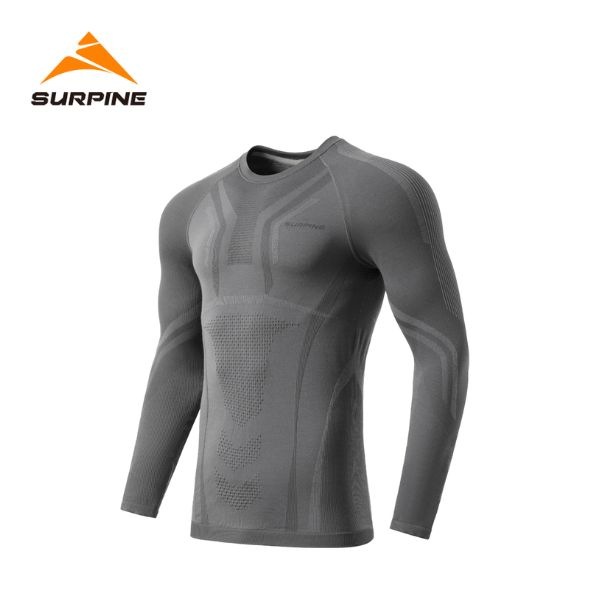 サーパイン SURPINE メンズ ベースレイヤー メリノウール WICKWOOL POW MERINO WOOL BASELAYER TOP M BLWTDM047