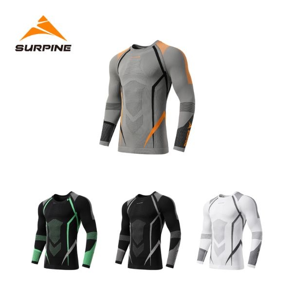 サーパイン SURPINE メンズ ベースレイヤー WINDRUN PRO COMPRESSION & THERMAL BASELAYER TOP M BLWTDM041