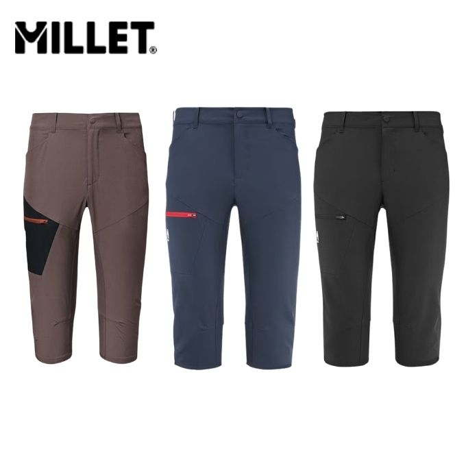 ミレー MILLET WANAKA STRETCH 3/4 PANT M トレッキングズボン下 メンズ MIV10350 2026春夏M