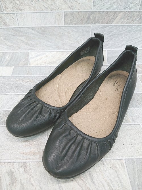 楽天市場】Clarks / クラークス レザーバレエシューズ フラット