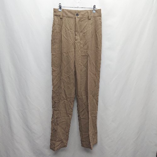 ZARA::ワイドパンツ:L[RESALE] ZARA ザラ ライン ワイドパンツ ブラック L - メルカリ