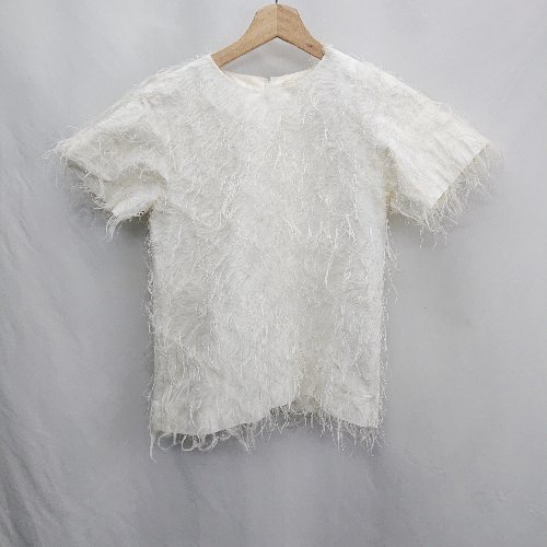 美品 AKIRANAKA アキラナカ チュール レイヤードTシャツ カットソー EAS1603WH サイズ38 ホワイト レディース 古着 中古 AKIRANAKA - 美品 AKIRANAKA アキラナカ チュール レイヤードT