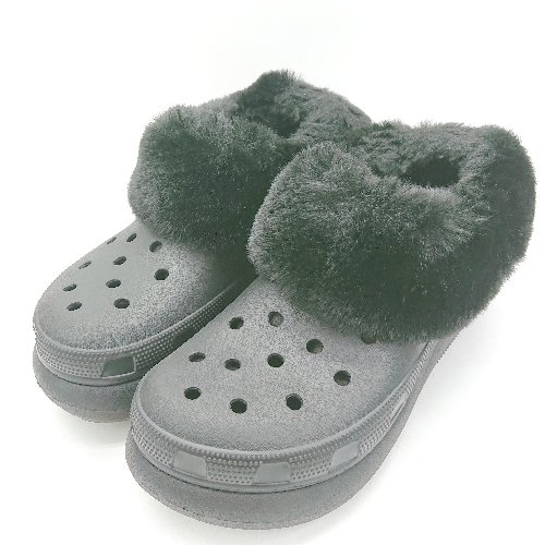 新品未使用 クロックス 【CROCS】 ファー エバー クラッシュ crocs FUREVER CRUSH BLACK 208446-001 クロックス ファー