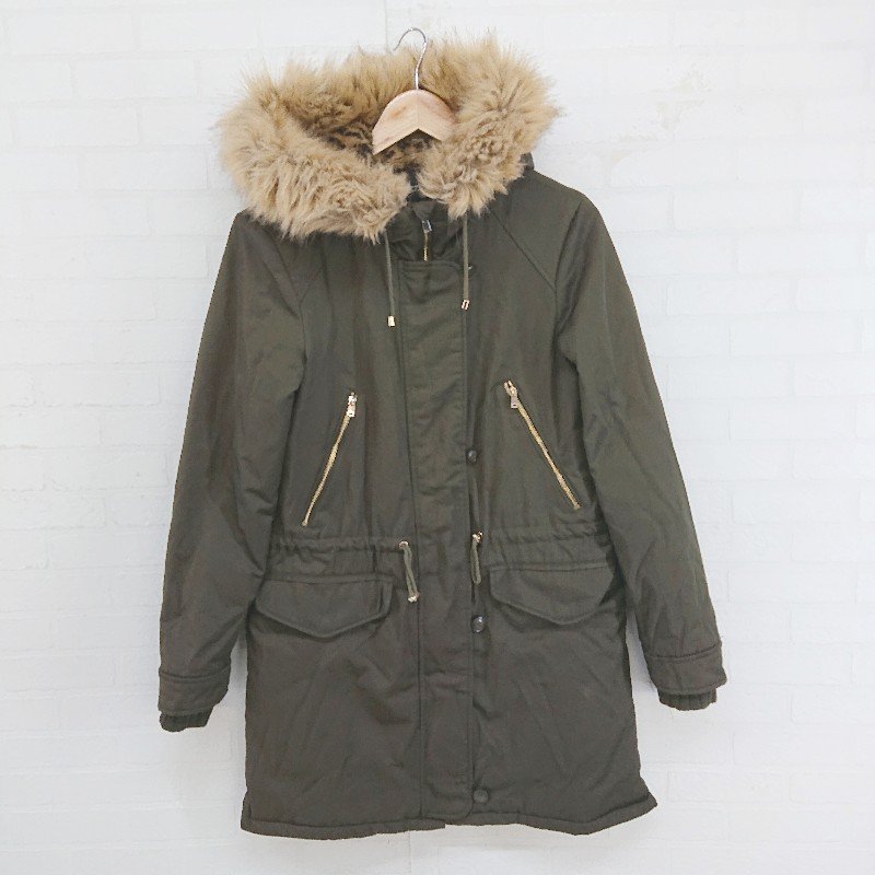 楽天市場】ZARA ザラ コート アウター レッド エンジ もこもこ ファー